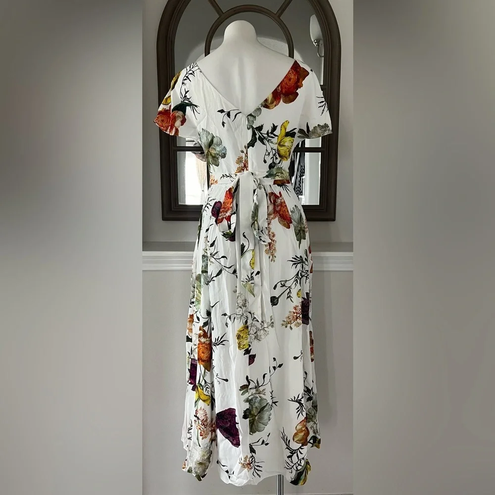 ERDEM Brealey Bouquet Pattern Fraser Dress, New, Size US4, UK8 - Picture 8 of 15